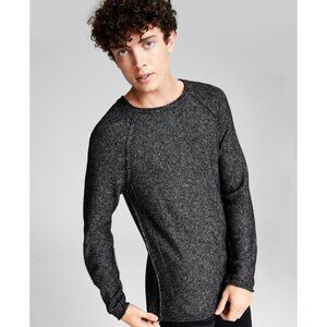 And Now This Mens Knit Pullover Crewneck Sweater, Black, Size XXL, NWT